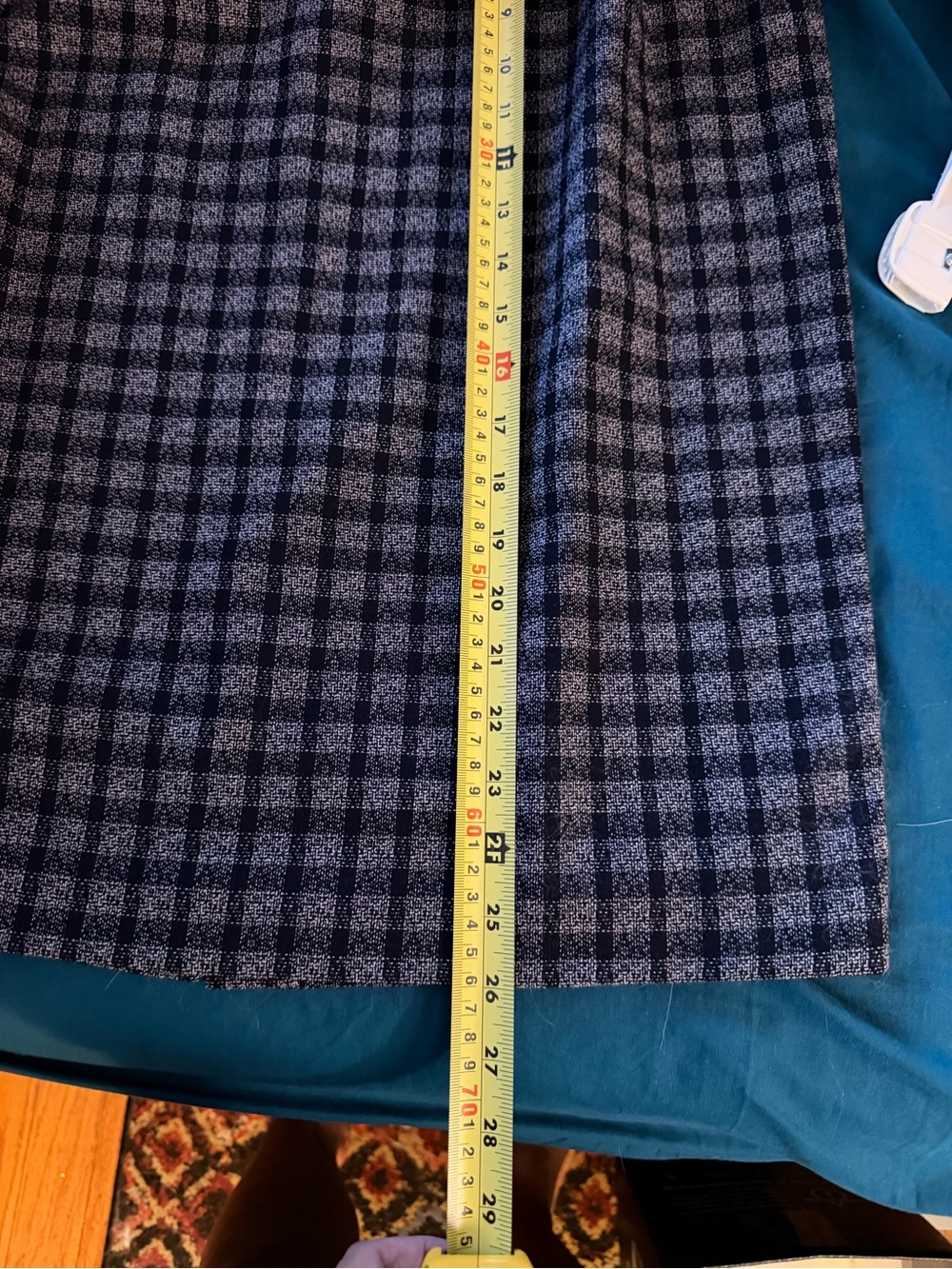 Vintage Christian Dior The Suit Women's Gray Plaid Suit Jacket & Pencil Skirt - Picture 12 of 14